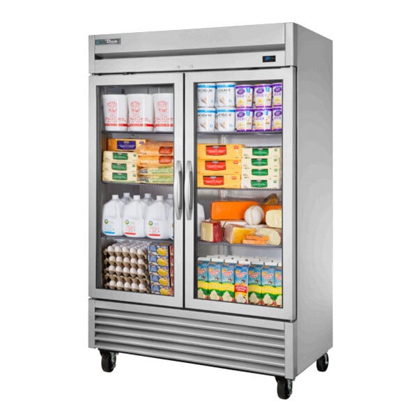 True Manufacturing TS-49G-HC~FGD01 54 1/4" Glass Door Reach-In Refrigerator with LED Lighting