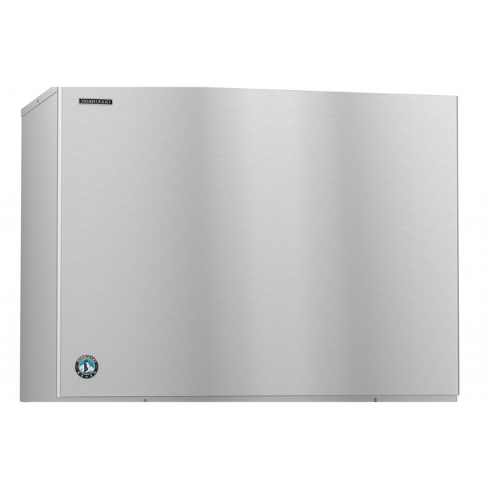 Hoshizaki KM-2200SRJZ3 Crescent Cuber Icemaker, remote-cooled stainless steel unit, ENERGY STAR® qualified.