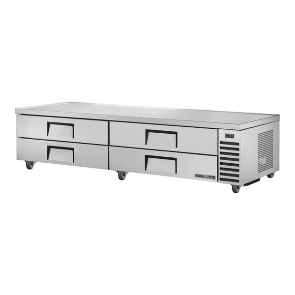 True Manufacturing TRCB-96-HC 95 1/2" Refrigerated Chef Base with 4 Drawers