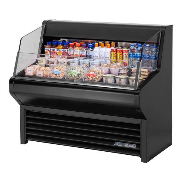 True Manufacturing THAC-48-HC-LD 48 1/8" Black Horizontal Refrigerated Air Curtain Merchandiser