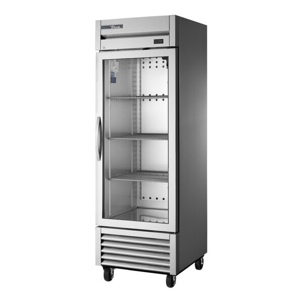 True Manufacturing T-23FG-FLX-HC~FGD01 27" Bottom Mounted Glass Door Reach-In Convertible Refrigerator / Freezer