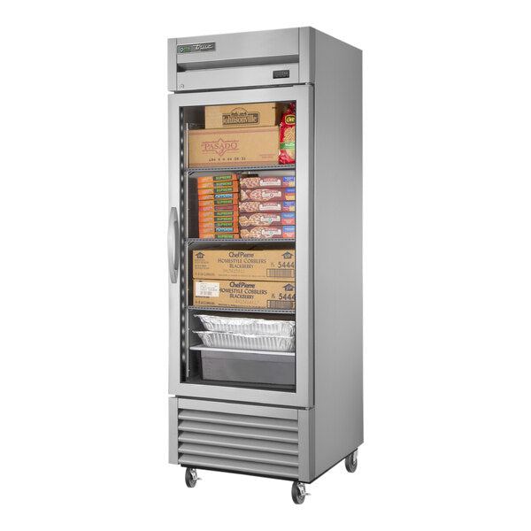 True Manufacturing T-23FG-HC~FGD01 27" Bottom Mounted Glass Door Reach-In Freezer