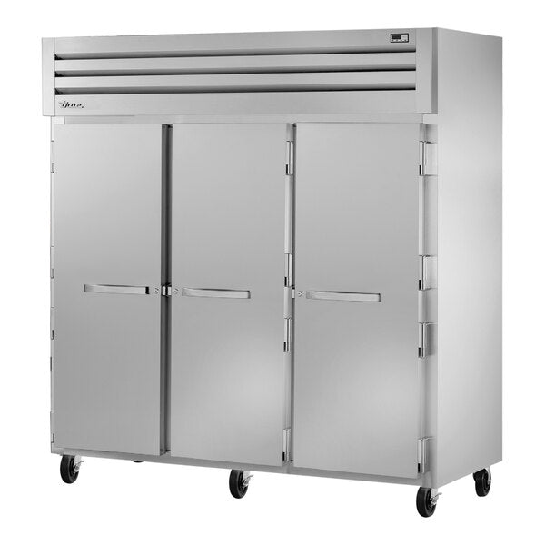 True Manufacturing STG3F-3S-HC Spec Series 77 3/4" Solid Door Reach-In Freezer