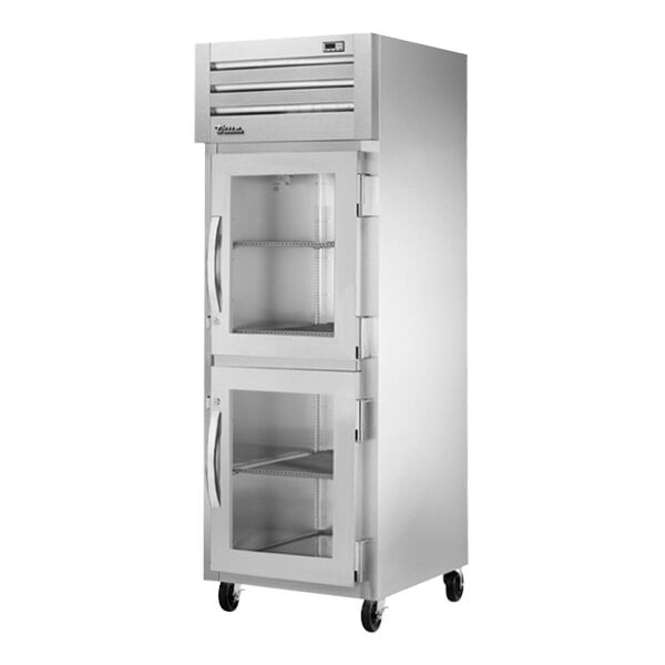True Manufacturing STA1R-2HG-HC Spec Series 27 1/2" Glass Half Door Reach-In Refrigerator with LED Lighting