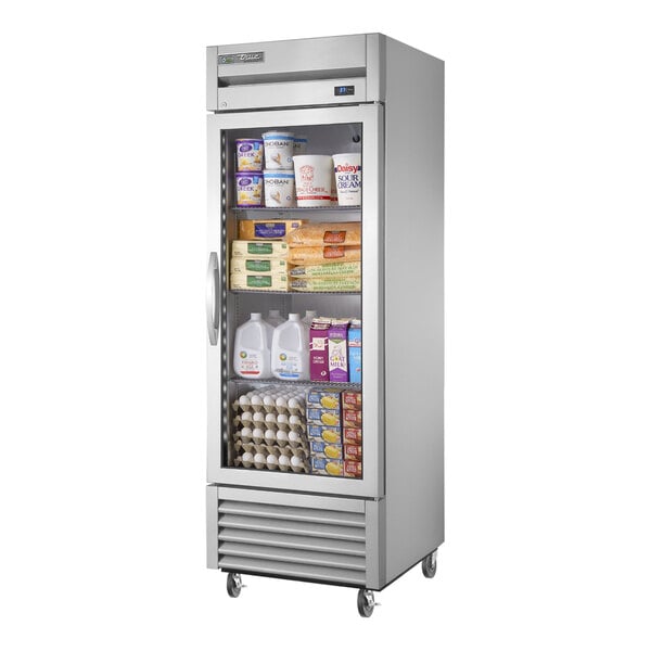 True Manufacturing T-23G-HC~FGD01 27" One Section Glass Door Reach-In Refrigerator