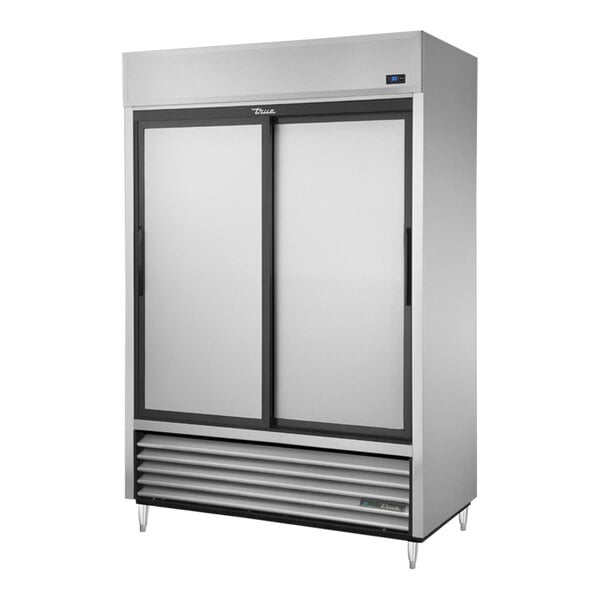 True Manufacturing TSD-47-HC 54 1/8" 2 Section Sliding Solid Door Reach-In Refrigerator