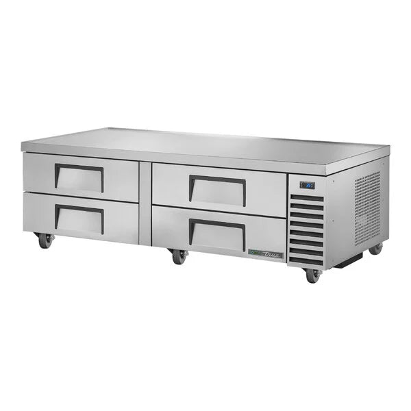 True Manufacturing TRCB-72-HC 72 3/8" Refrigerated Chef Base with 4 Drawers