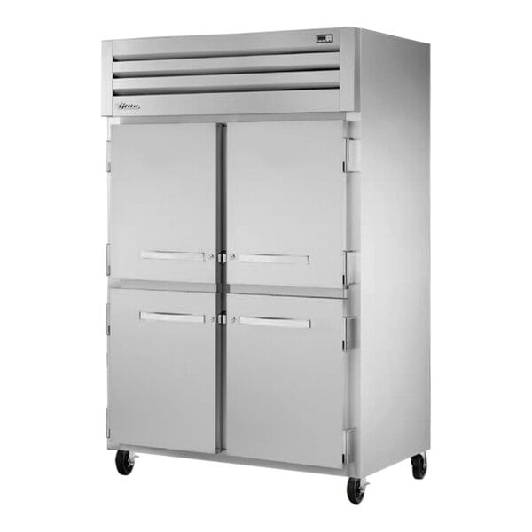 True Manufacturing STR2R-4HS-HC Spec Series 52 5/8" Solid Half Door Reach-In Refrigerator