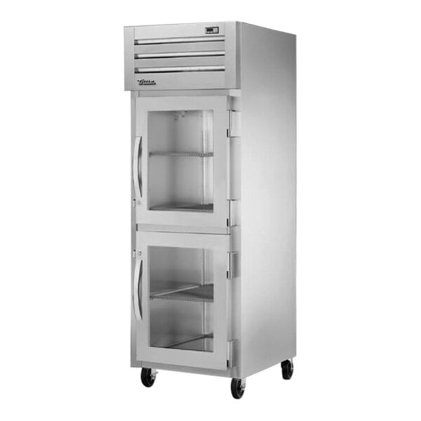 True Manufacturing STR1R-2HG-HC Spec Series 27 1/2" Glass Half Door Reach-In Refrigerator