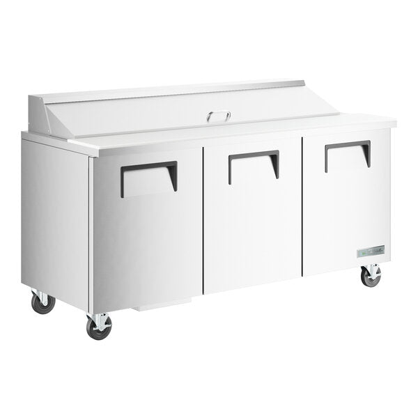 True Manufacturing TSSU-72-18-HC 72 3/8" 3 Door Refrigerated Sandwich Prep Table