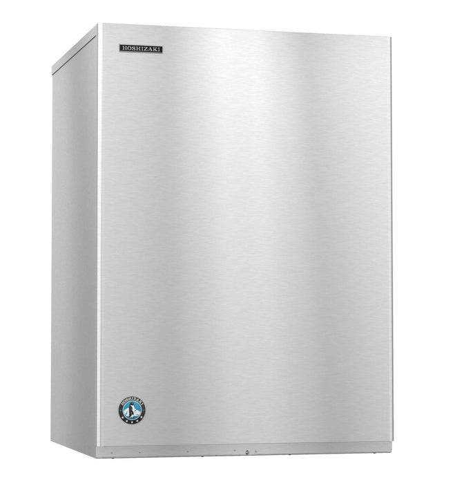 Hoshizaki KM-1601MRJZ3 crescent cuber icemaker, stainless steel exterior.