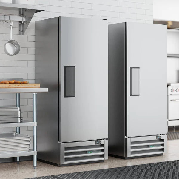 True Manufacturing T-12F-HC 24 7/8" One Section Solid Door Reach-In Freezer with LED Lighting