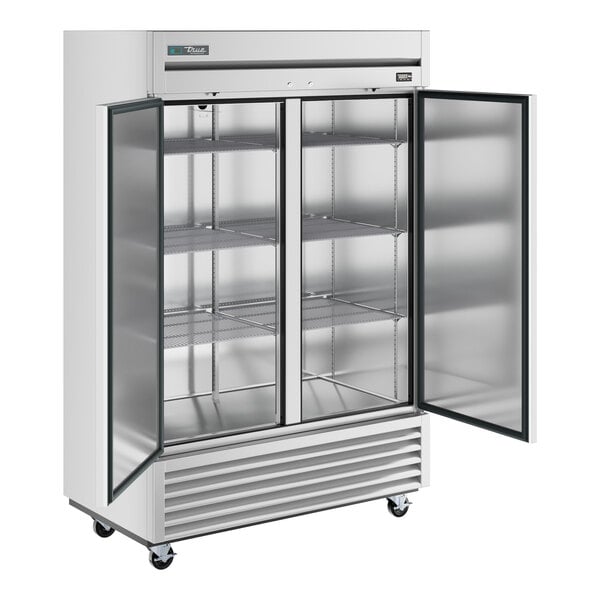 True Manufacturing TS-49-HC 54 1/8" Stainless Steel Solid Door Reach-In Refrigerator