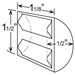 Hoshizaki KM-1601SAJ3 Crescent Cuber Icemaker dimensions diagram.