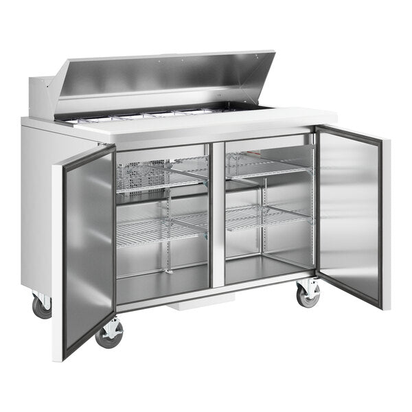 True Manufacturing TSSU-48-12-HC 48 3/8" 2 Door Refrigerated Sandwich Prep Table