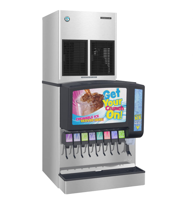 Hoshizaki FD-650MRJZ-C cubelet icemaker with URC-5FZ, remote-cooled, stainless steel.