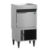 Hoshizaki IM-50BAA-LM Square Cuber Icemaker with built-in storage, stainless steel exterior.