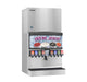 Hoshizaki KMD-705MWJ Crescent Cuber Icemaker, water-cooled, stainless steel, beverage dispenser.