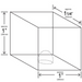 Hoshizaki IM-200BAC Square Cuber Icemaker dimensions diagram